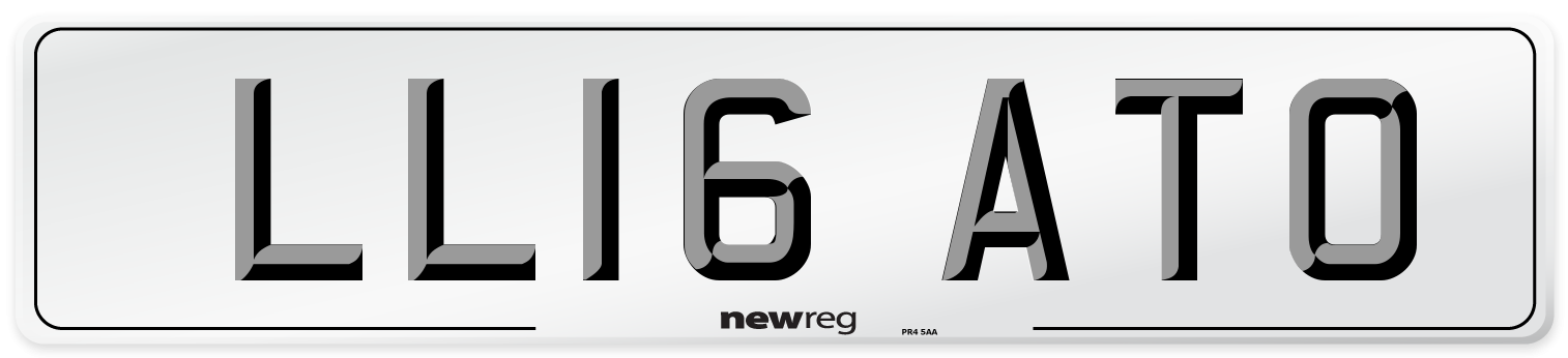 LL16 ATO Number Plate from New Reg